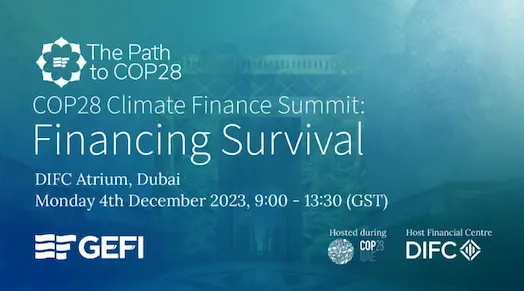 COP28 Climate Finance Summit: Financing Survival